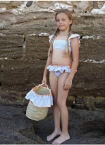 Bikini niña mandarina Marena 040324B