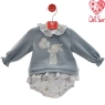 Conjunto bebe conejito Del Sur 1831