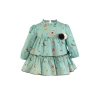 Vestido bebe verde agua Miranda 0504-v