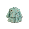 Vestido bebe verde agua Miranda 0504-v