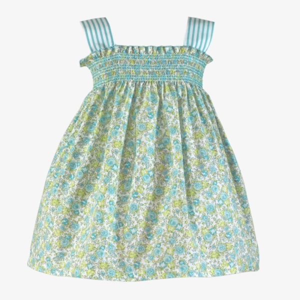 Vestido infantil verde Miranda 