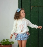 Conjunto blanco niña Monpetit Bonbon 