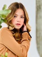 Vestido ocre niña Eve Children VE6654