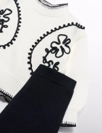 Conjunto niña blanco y negro Abel y Lula 5729