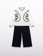 Conjunto niña blanco y negro Abel y Lula 5729