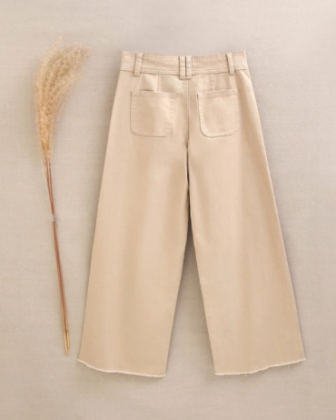 Pantalon ancho beige Dadati 1345