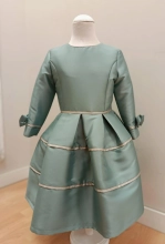 Vestido ceremonia verde agua Atelier de Candela 