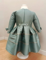 Vestido ceremonia verde agua Atelier de Candela 