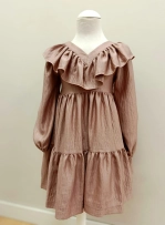 Vestido ceremonia rosa Atelier de Candela 26110