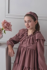 Vestido ceremonia rosa Atelier de Candela 26110