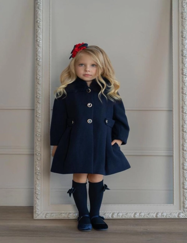 Abrigo niña azul Miranda 0258A