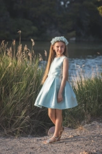 Vestido ceremonia verde hada Atelier de Candela 26011