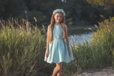 Vestido ceremonia verde hada Atelier de Candela 26011