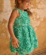 Vestido flores 3d Abel y Lula 5038