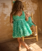 Vestido flores 3d Abel y Lula 5038