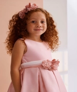 Vestido mikado rosa Abel y Lula 5030
