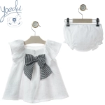 Vestido bebe blanco 'Ceramic' Yoedu 0326