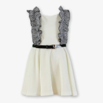 Vestido niña blanco roto Miranda 0300v