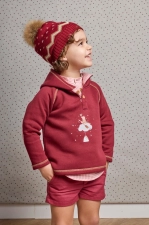 Sudadera de niño granate 