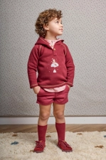 Sudadera de niño granate 