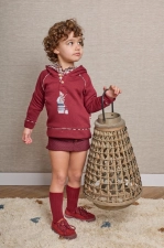 Sudadera niño granate 