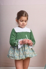 Jersey niña corto verde 