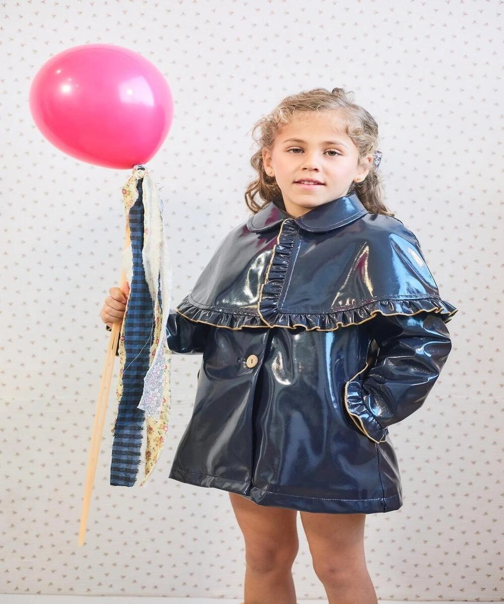 Abrigo charol capelina La Martinica 10204p