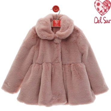 Abrigo de pelo Del Sur rosa 4991