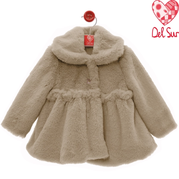 Abrigo niña de invierno Del Sur 4991 camel