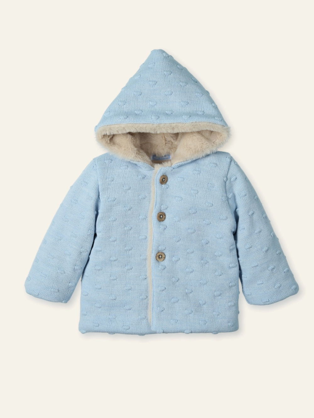 Abrigo punto y pelo 'Dots Nut' Mac Ilusión 