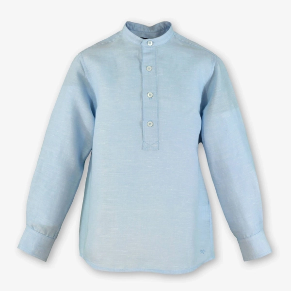 Camisa azul lino Miranda 1315