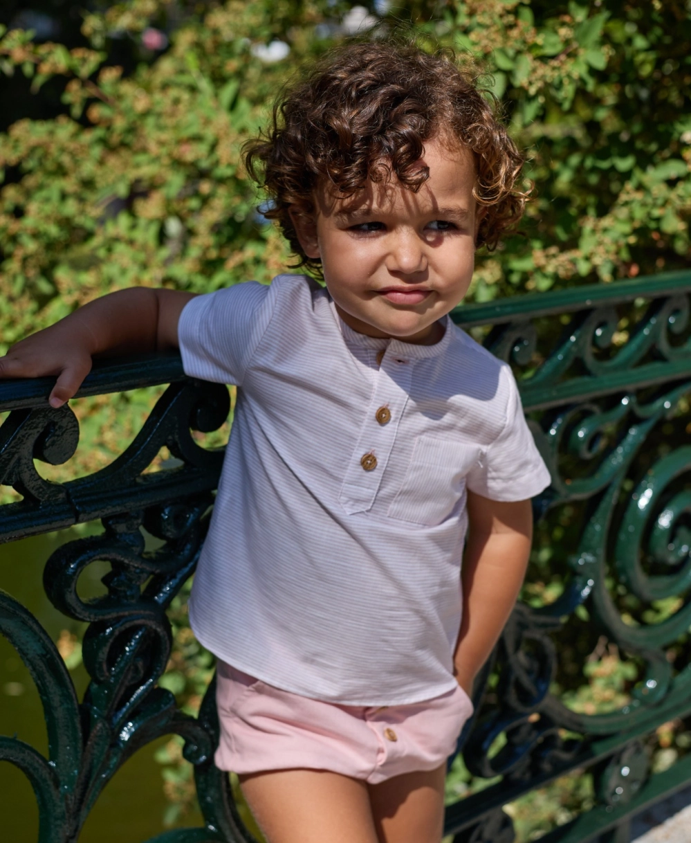 Camisa rayas rosa 'Cup Cake' La Martinica 10420