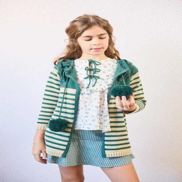 Chaqueta a rayas 'Petit&Flower' La Martinica 9883g