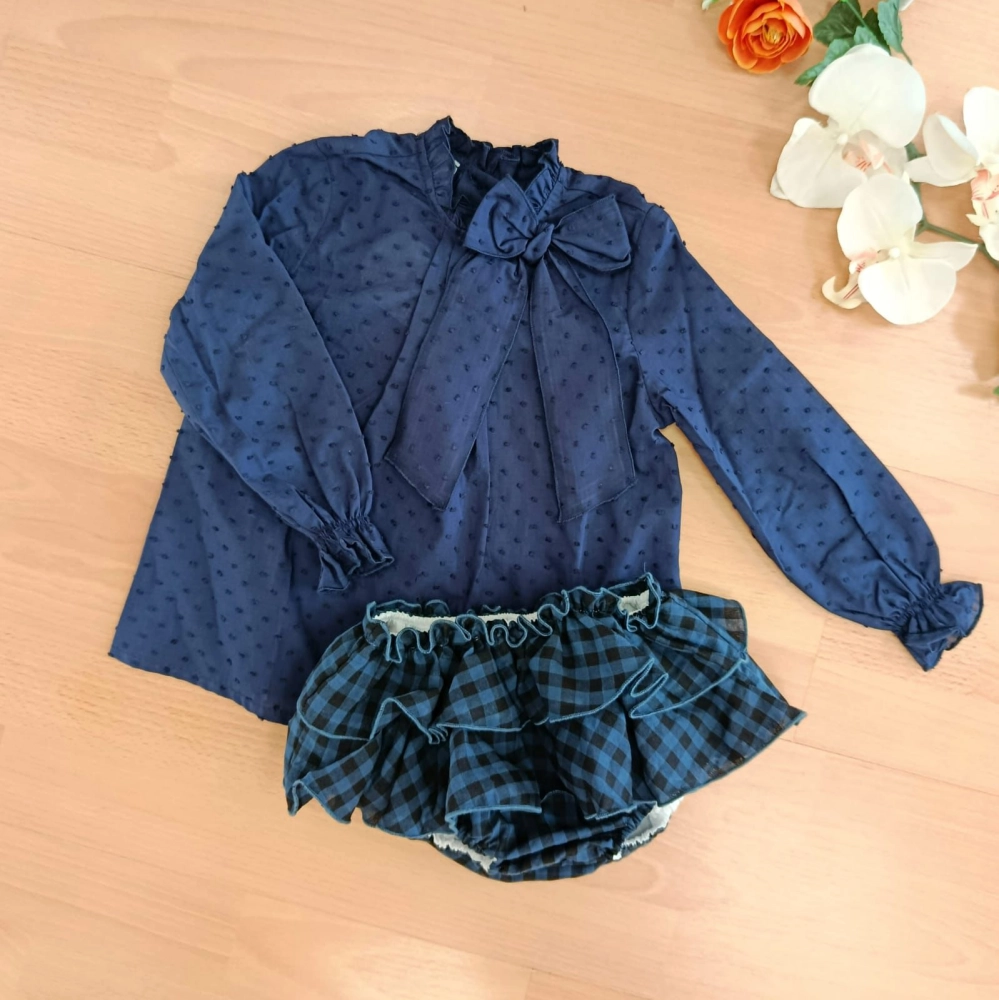 Conjunto 3 piezas niña marino 'La Marine' La Martinica 10165p