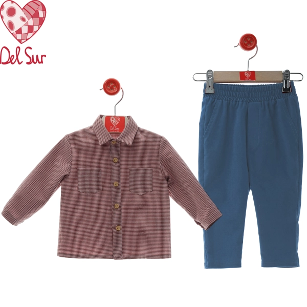 Conjunto bebe pantalón largo 'Maniqui' Del Sur 2876