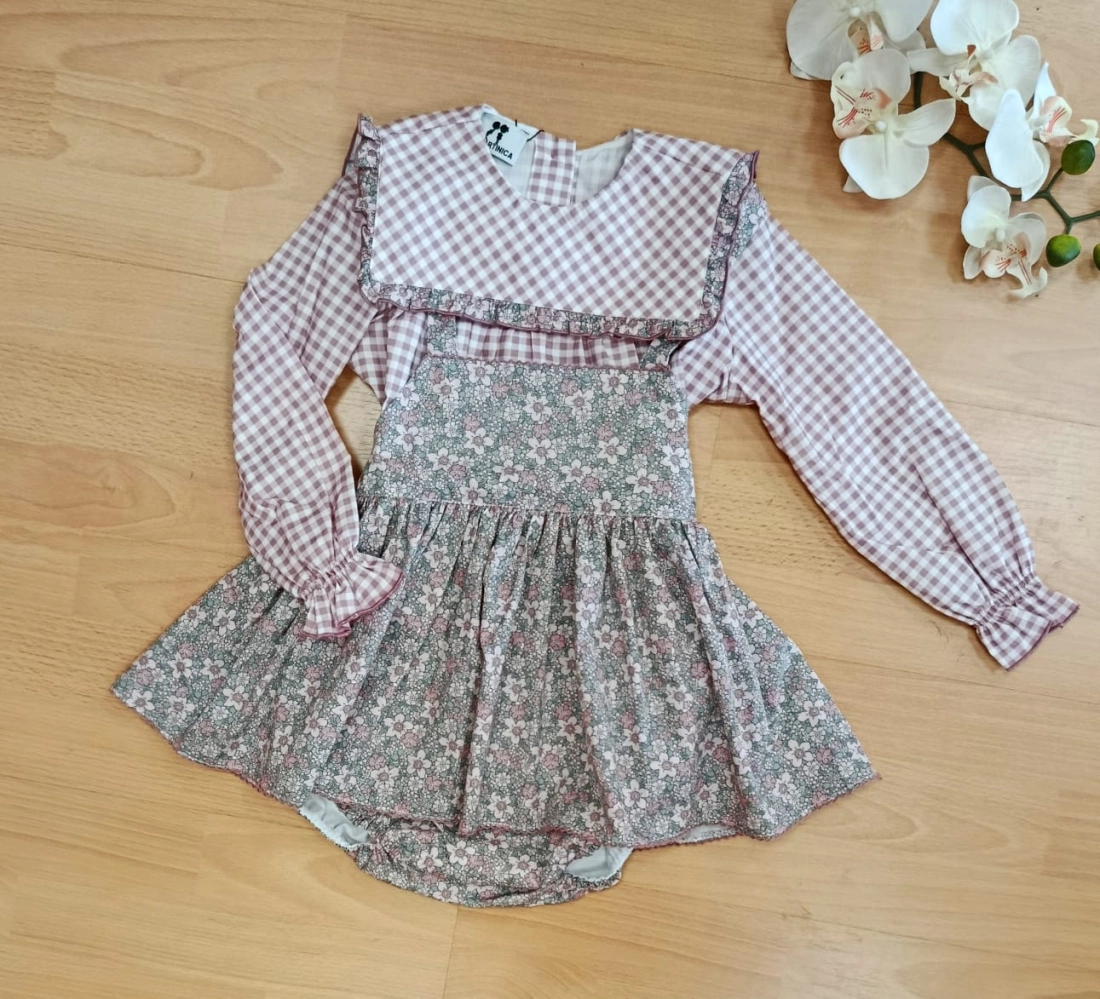 Conjunto blusa y ranita ' Viena' La Martinica 10030g