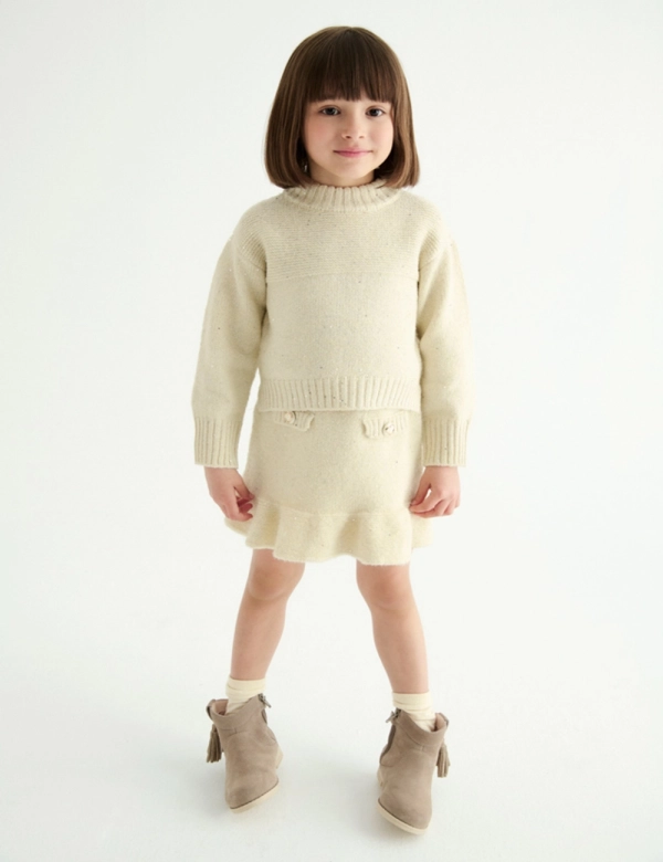 Conjunto jersey tricot y falda Abel y Lula 