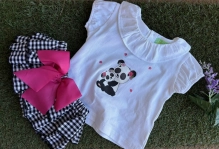 Conjunto niña panda Mon Petit Bonbon