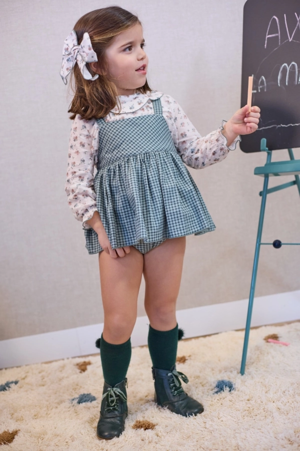 Conjunto Ranita y Blusa 'Petit&Flower' La Martinica 9874g