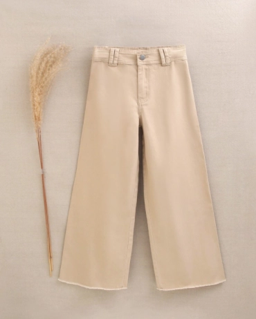 Pantalon ancho beige Dadati 1345