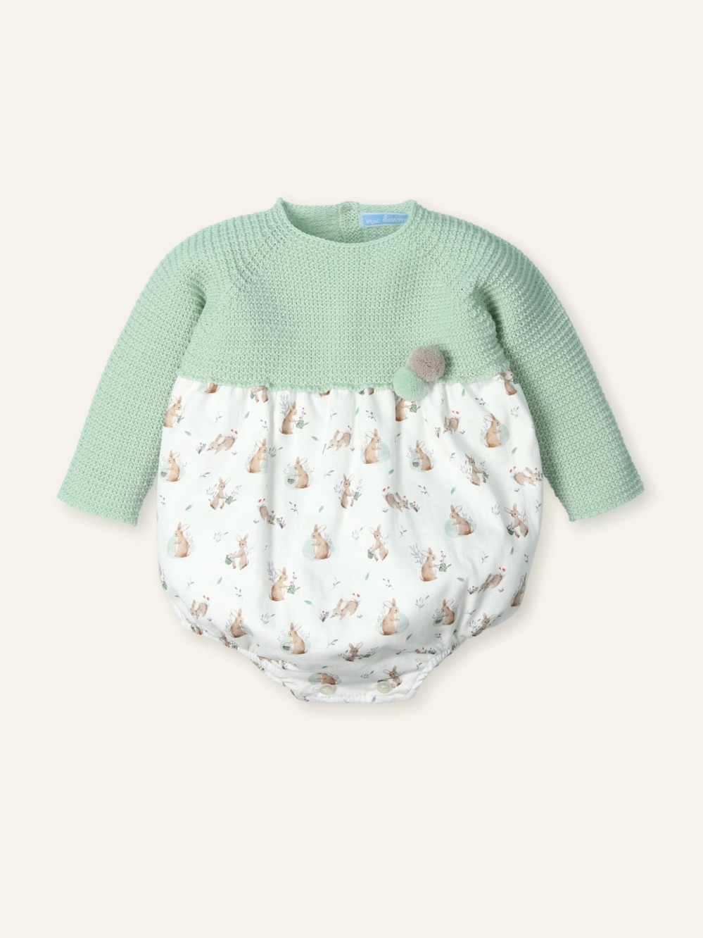 Pelele bebe 'Conejitos' Mac Ilusión 9861