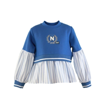 Sudadera niña con sobre camisa Miranda Textil