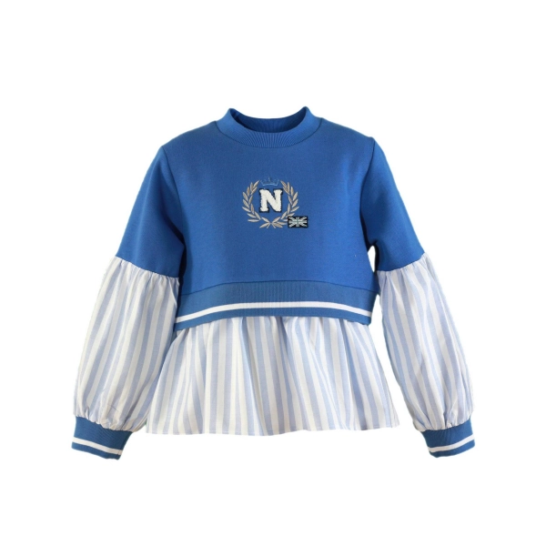 Sudadera niña con sobre camisa Miranda Textil
