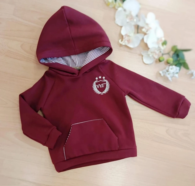 Sudadera niño granate 'Selene' Noma Fernandez 03s