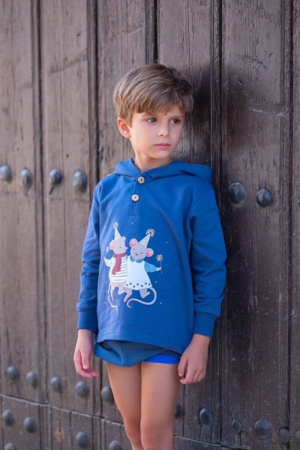 Sudadera ratones Monpetit Bonbon IM122