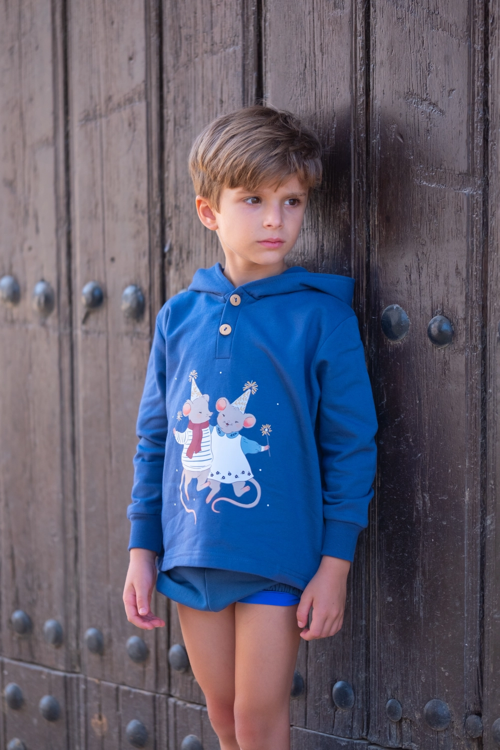 Sudadera ratones niño Monpetit bonbon IM123