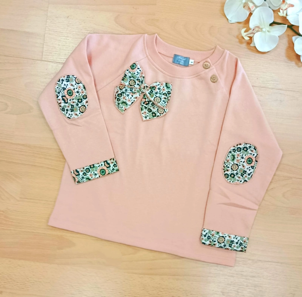 Sudadera salmon Mon petit Bonbon im202