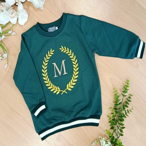 Sudadera verde Mon petit bonbon 