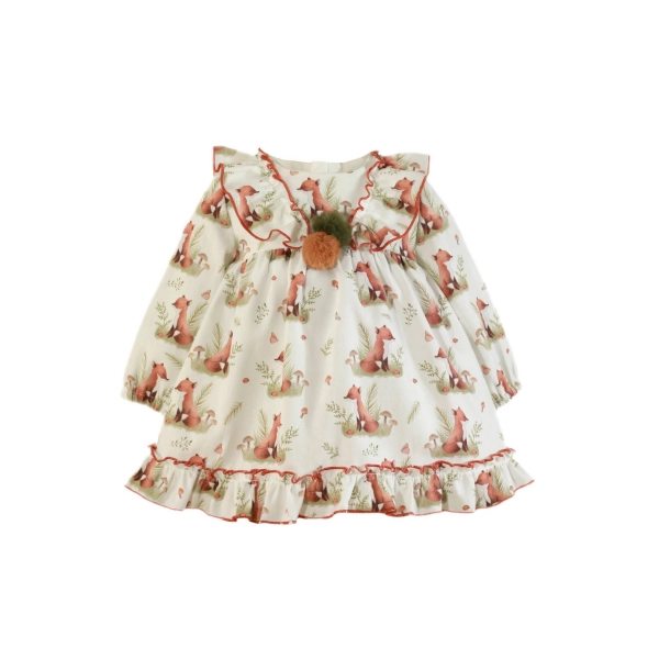 Vestido de bebe zorritos Miranda 0506-v