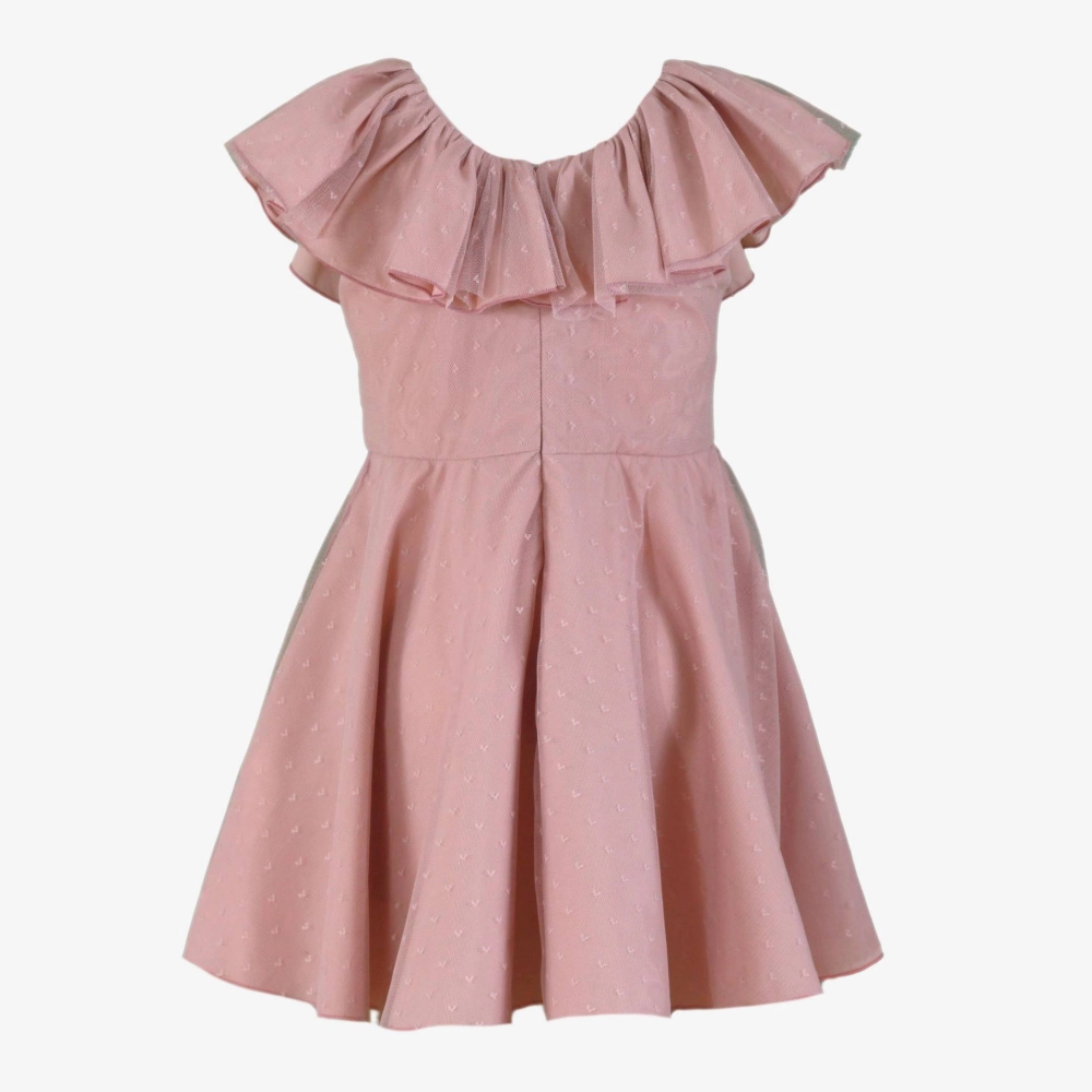 Vestido morado niña Miranda 0326v